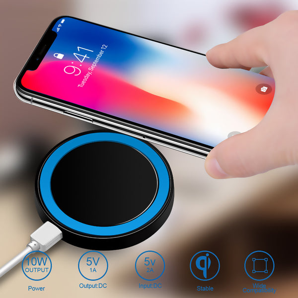 Mini Qi Wireless Charger  Pad Charging For iPhones Samsung Galaxy