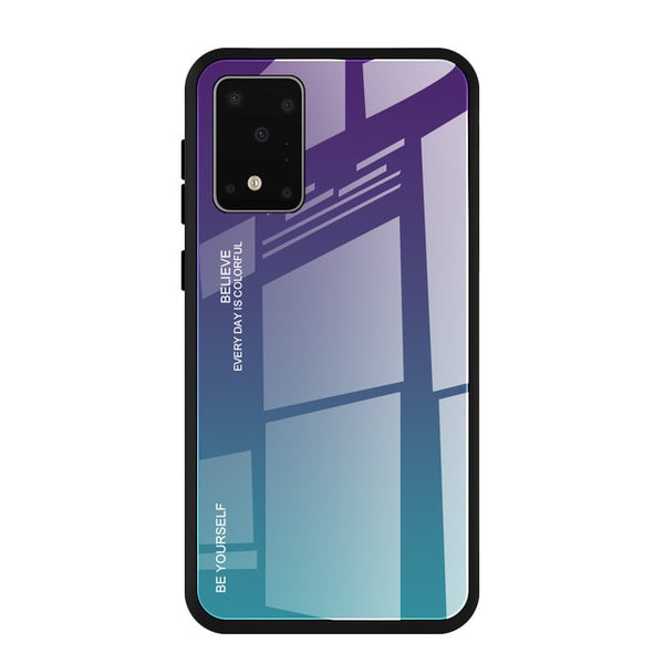 Gradient Tempered Glass Case For Samsung