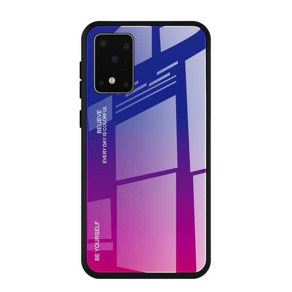 Gradient Tempered Glass Case For Samsung