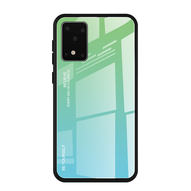 Gradient Tempered Glass Case For Samsung