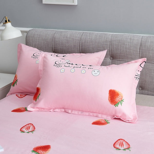 1Pc 48 cm * 74 cm Beauty Flowers Printed Pillow Case