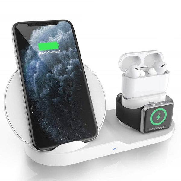 10W Wireless Charger Station USB C 3 in 1 Fast Charging Stand for Apple Watch 5 4 3 2 1Airpods Pro Dock For iPhone 11 XS XR X 8