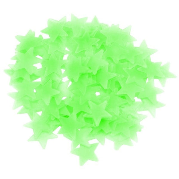 50pcs 3D Stars Glow In The Dark Wall Stickers Luminous creative