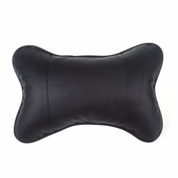 1pcs Universal Car Neck Pillows PVC Leather Breathable Mesh Auto Car Neck Rest Headrest Cushion Pillow