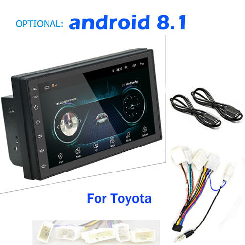 Podofo 2 din Car Radio 2.5D GPS Android Multimedia Player Universal 7" audio Navigation