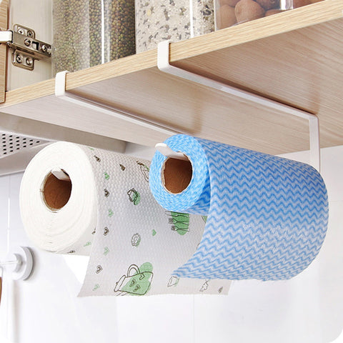 Bathroom Toilet Roll Paper Holder Iron Tissue Towel Shelf Kitchen Storage Rack Door Kitchen Accessories TSLM2