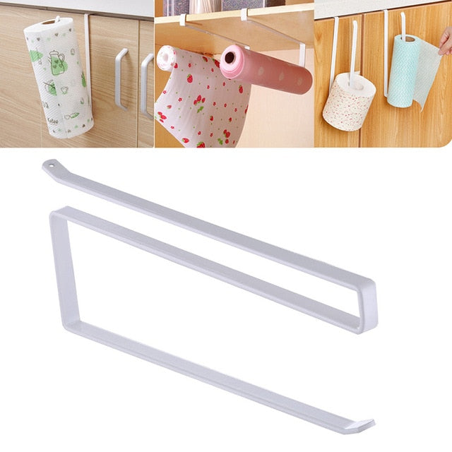 Bathroom Toilet Roll Paper Holder Iron Tissue Towel Shelf Kitchen Storage Rack Door Kitchen Accessories TSLM2