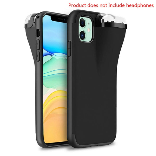 Headphone Storage Box Silicone Phone Case 2 In1 IPhone 11 Pro XS MAX IPhone 6 7 8 XR Phone Case Suitable for AirPods Storage Box