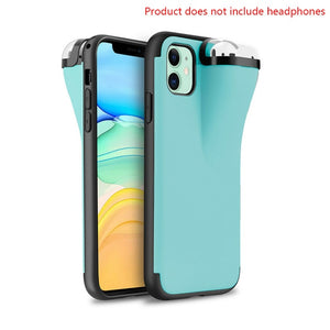 Headphone Storage Box Silicone Phone Case 2 In1 IPhone 11 Pro XS MAX IPhone 6 7 8 XR Phone Case Suitable for AirPods Storage Box