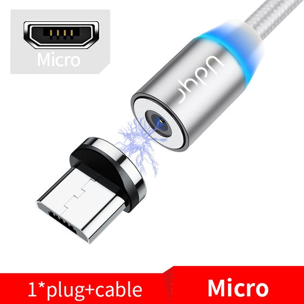 2m Magnetic Micro USB Cable For iPhone Samsung