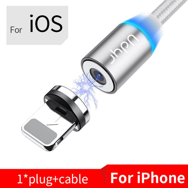 2m Magnetic Micro USB Cable For iPhone Samsung