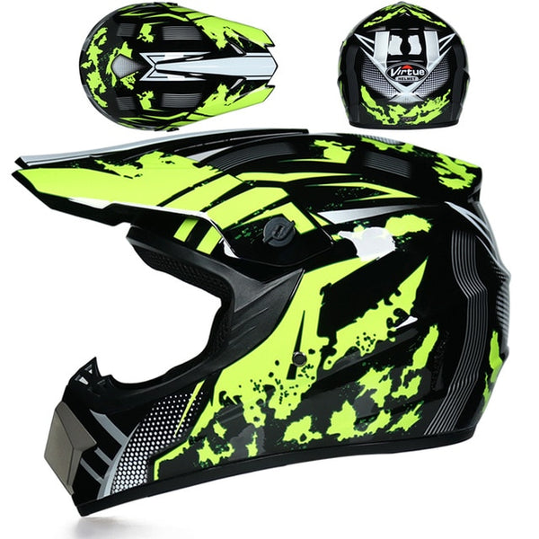 Professional Racing Motocross  Off-road Cartoon Children Motorcycle Helmet