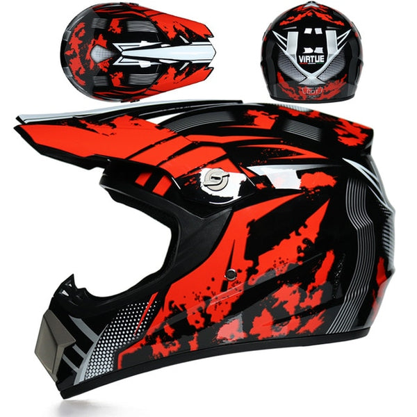 Professional Racing Motocross  Off-road Cartoon Children Motorcycle Helmet