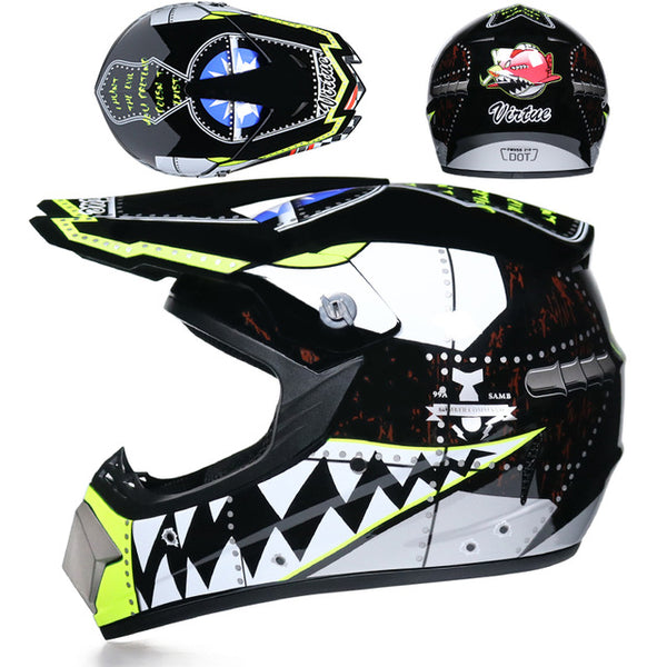 Professional Racing Motocross  Off-road Cartoon Children Motorcycle Helmet