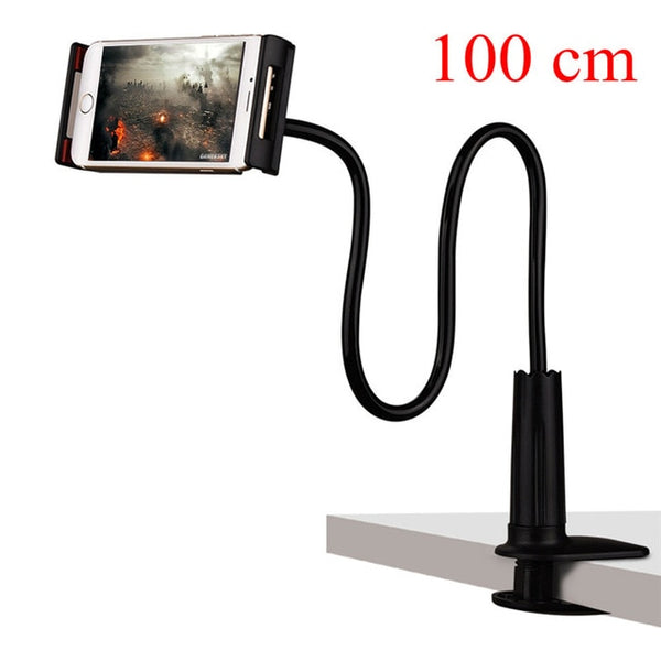 Flexible Tablet Holder 70/100cm Long Arm Bed/Desktop Clip Bracket For iPad Mini Air Tablet Stands Support 3.6 to10.5 inch Tablet