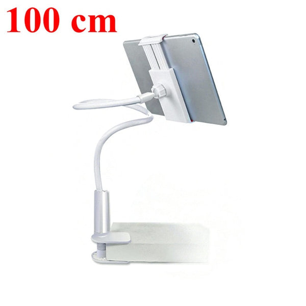 Flexible Tablet Holder 70/100cm Long Arm Bed/Desktop Clip Bracket For iPad Mini Air Tablet Stands Support 3.6 to10.5 inch Tablet