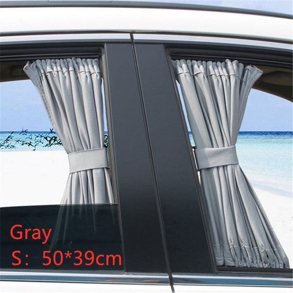 2pcs Universal Sunshade Car Curtain Car Side Window Sunshade Curtains Auto Windows Curtain