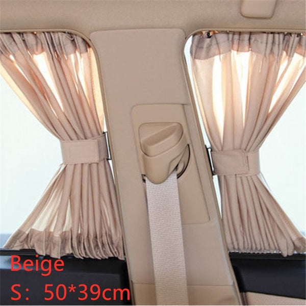 2pcs Universal Sunshade Car Curtain Car Side Window Sunshade Curtains Auto Windows Curtain