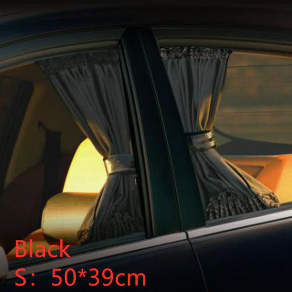 2pcs Universal Sunshade Car Curtain Car Side Window Sunshade Curtains Auto Windows Curtain