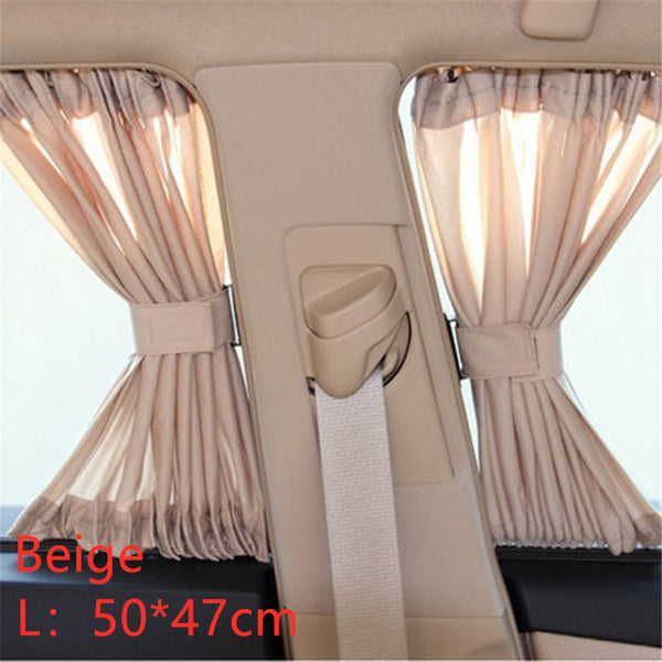 2pcs Universal Sunshade Car Curtain Car Side Window Sunshade Curtains Auto Windows Curtain