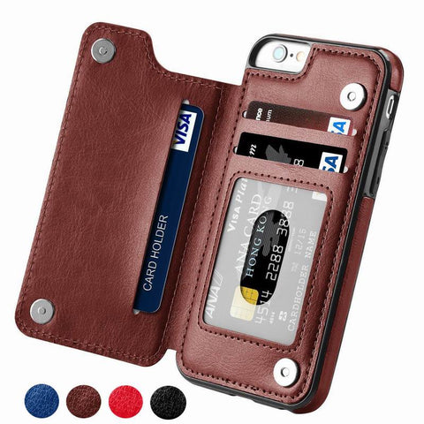 Premium Leather Cover For iPhone