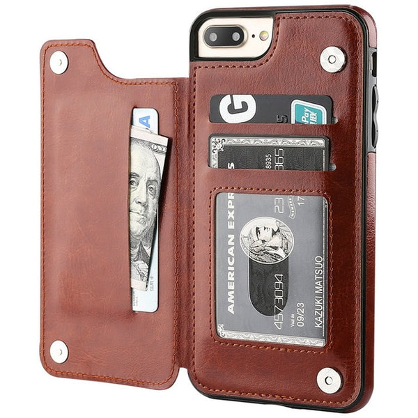 Premium Leather Cover For iPhone