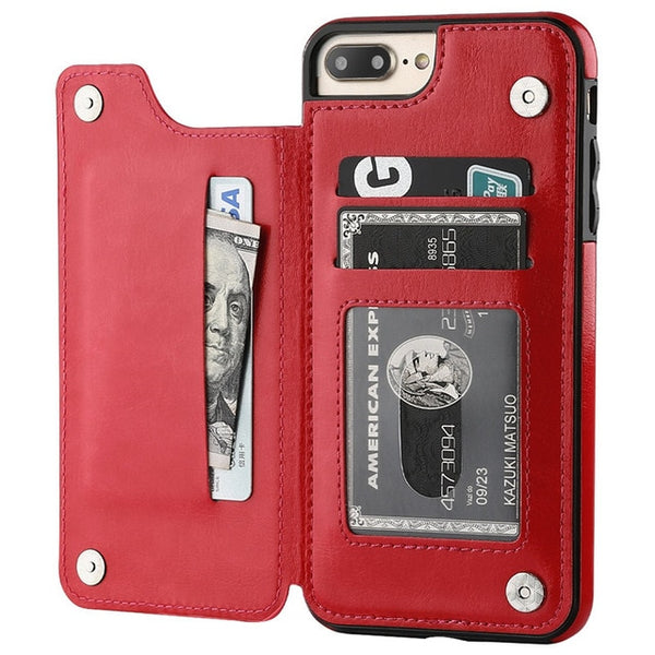 Premium Leather Cover For iPhone