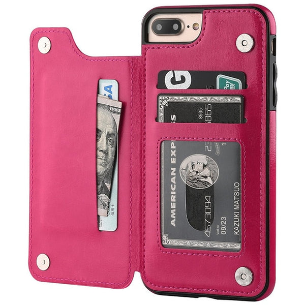 Premium Leather Cover For iPhone