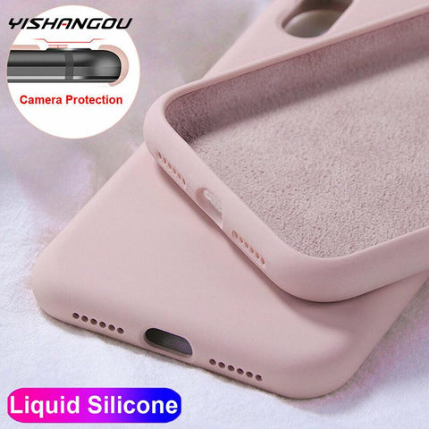 Case For Apple iPhone 11 Pro Max SE 2 2020 6 S 7 8 Plus X XS MAX XR Cute Candy Color Couples Soft Silione Back Cover