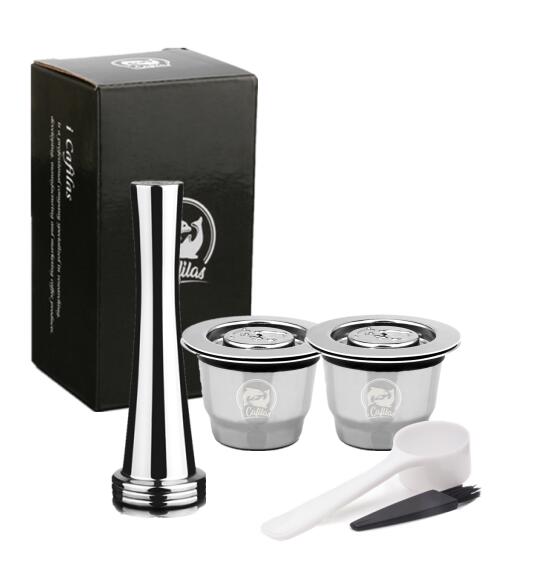 For Nespresso Reutilisable Inox 2 In 1 Usage  Refillable Capsule