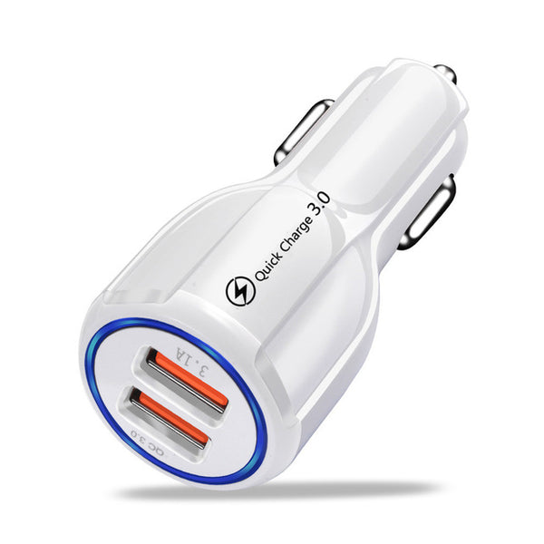 3A Car Charger Quick Charge 3.0 4.0 Universal 3 Port  Fast Charging Adapter For iPhone Samsung Xiaomi