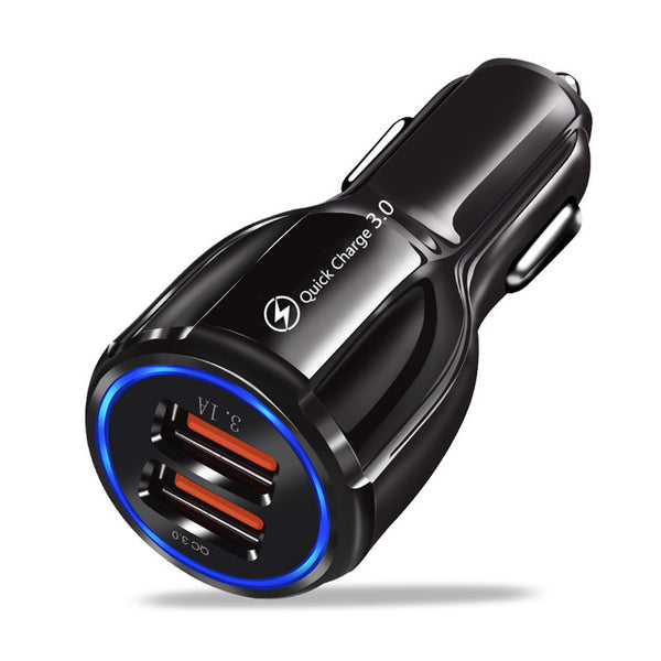 3A Car Charger Quick Charge 3.0 4.0 Universal 3 Port  Fast Charging Adapter For iPhone Samsung Xiaomi