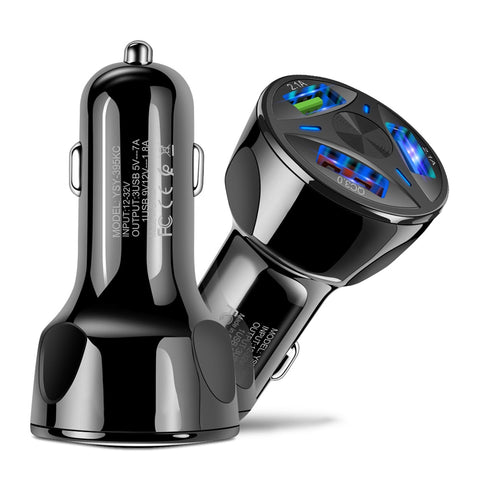 Car USB Charger Quick Charge 4.0 3.0 2.0 3Port  Fast Car Charger for iPhone Samsung