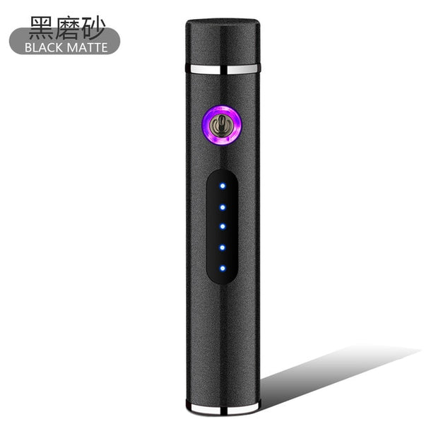 New Double Plasma Arc Lighter Windproof Electronic USB Recharge  Cigarette Smoking Electric Lighter