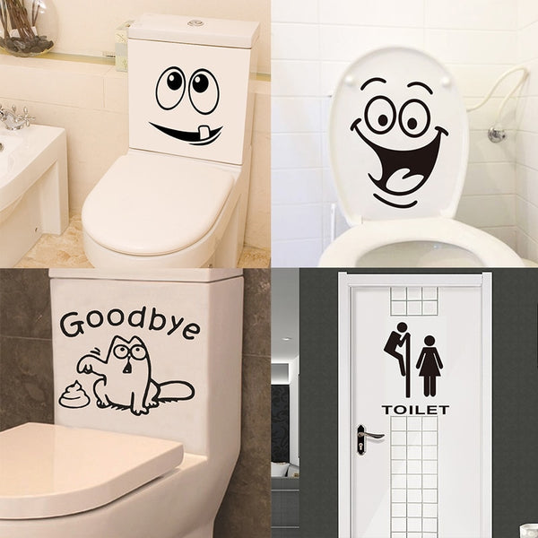 1 Pcs Toilet Bathroom Creative Waterproof stickers