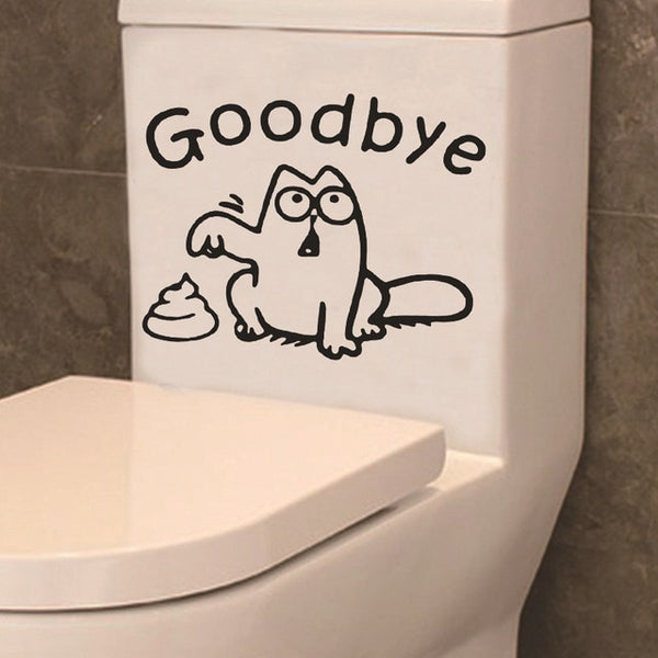 1 Pcs Toilet Bathroom Creative Waterproof stickers