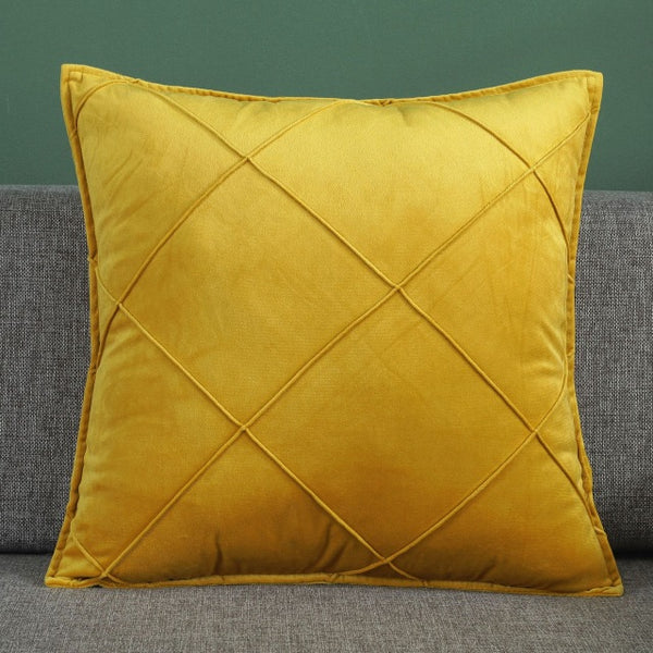 New Luxury Art Embroidery Plaid Cushion Cover Pillow Cover