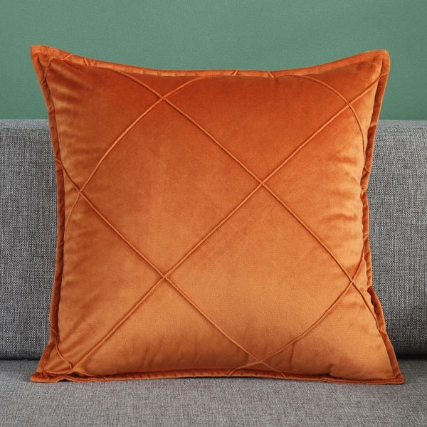 New Luxury Art Embroidery Plaid Cushion Cover Pillow Cover