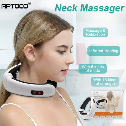 Electric Pulse Back and Neck Massage Far Infrared Pain Relief