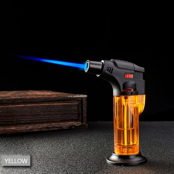 1pc Butane Lighter Torch Refillable Adjustable Flame Lighter